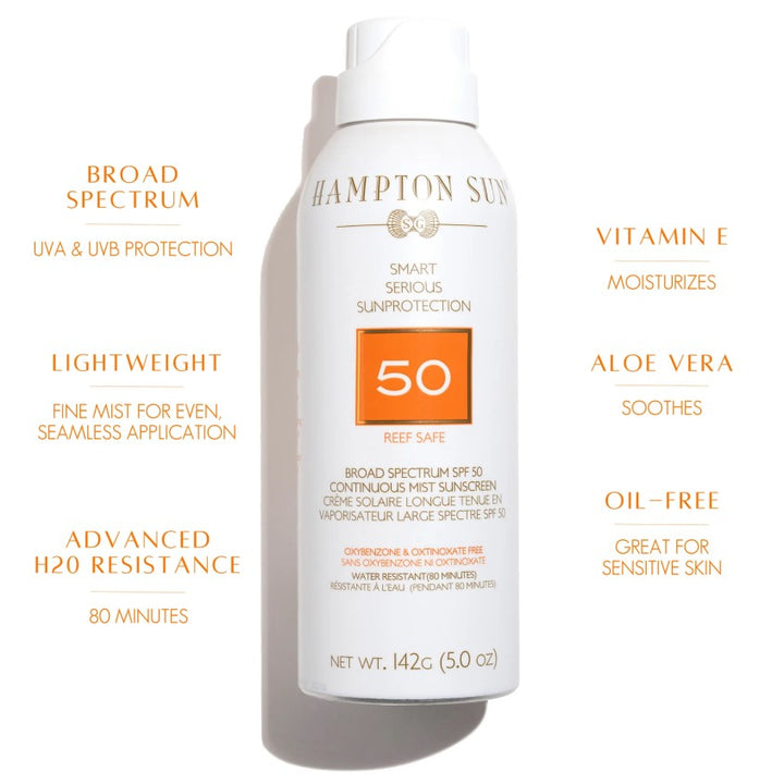 HAMPTON SUN Continuous Mist Sunscreen SPF 50