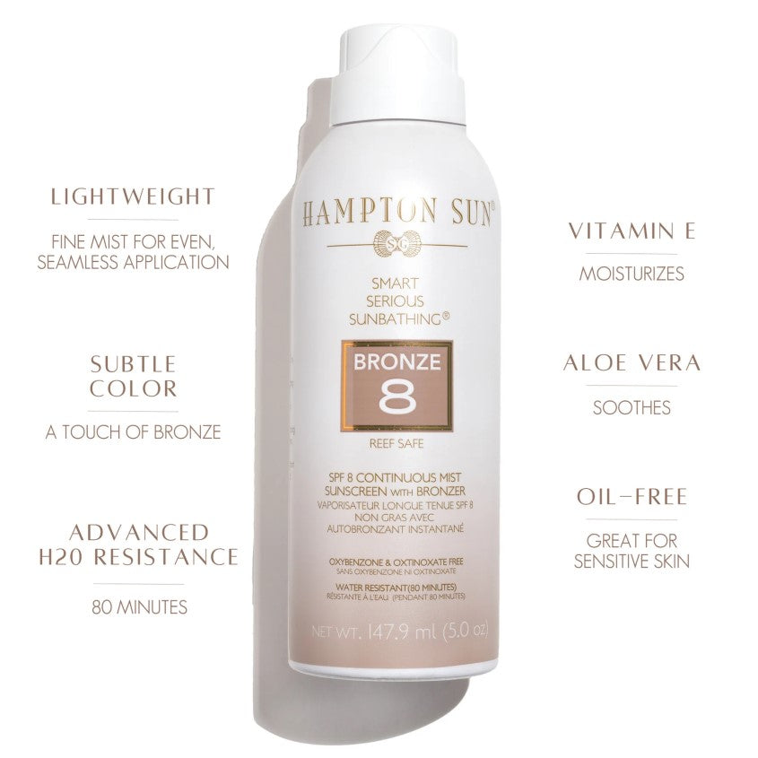HAMPTON SUN Bronze Continuous Mist Sunscreen SPF 8
