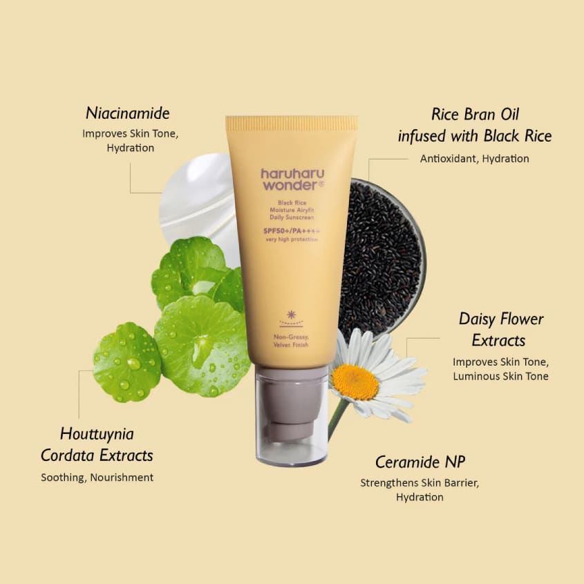 HARUHARU WONDER Black Rice Moisture Airyfit Daily Sunscreen SPF50+ Pa++++