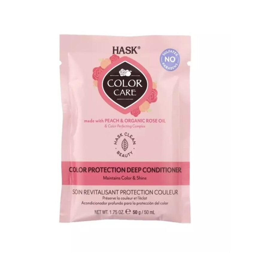 HASK Color Care Rose & Peach Color Protection Deep Conditioner Packette 50g – free delivery