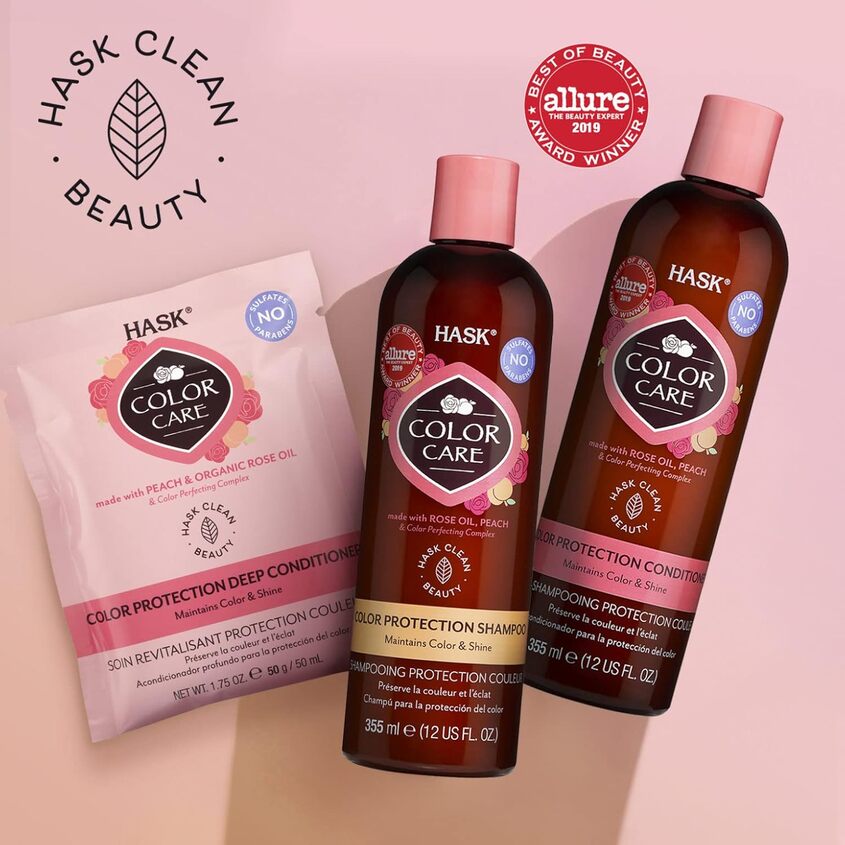 HASK Color Care Rose & Peach Color Protection Deep Conditioner Packette 50g