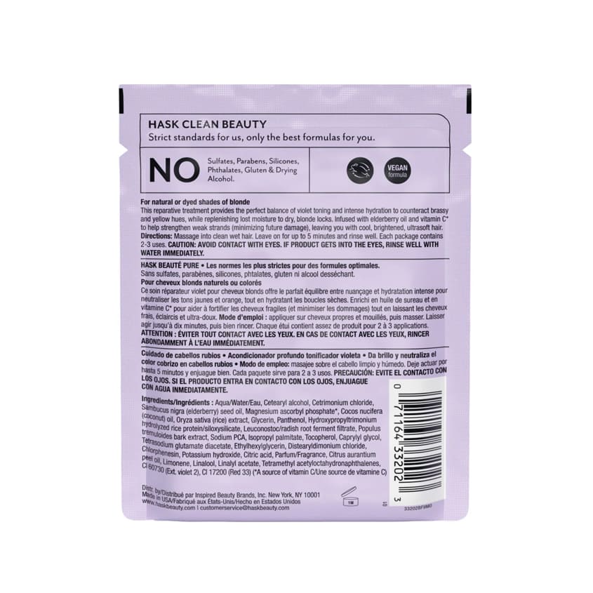 HASK Blonde Care Deep Conditioner Packette 50g – photo 7