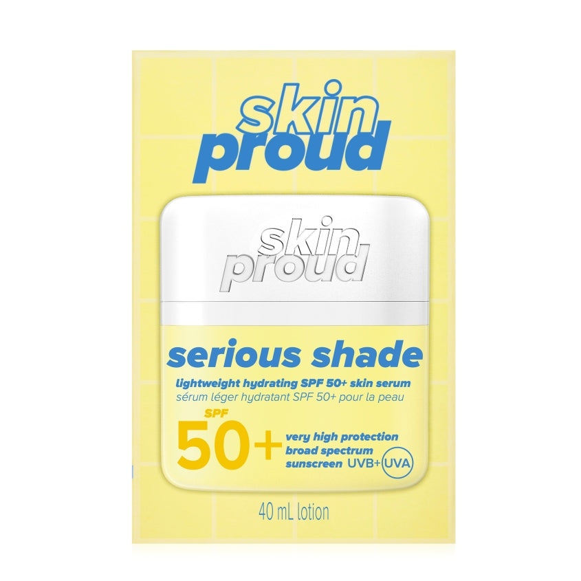 I AM PROUD SERIOUS SHADE LIGHTWEIGHT HYDRATING SPF 50+ SKIN SERUM marki SKIN PROUD 40ML – online store