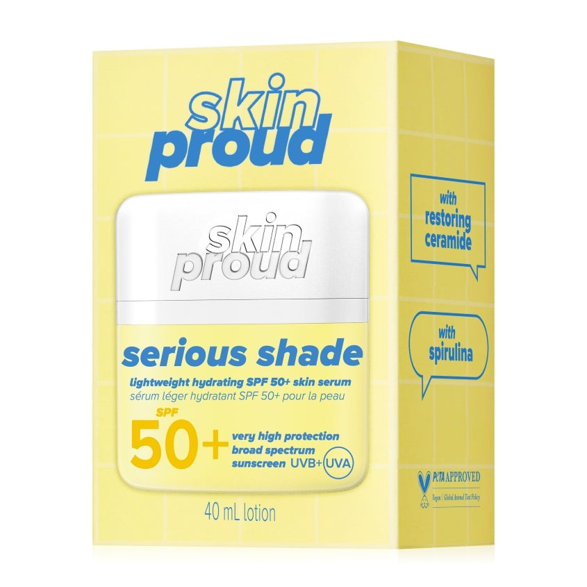 I AM PROUD SERIOUS SHADE LIGHTWEIGHT HYDRATING SPF 50+ SKIN SERUM marki SKIN PROUD 40ML – buy online