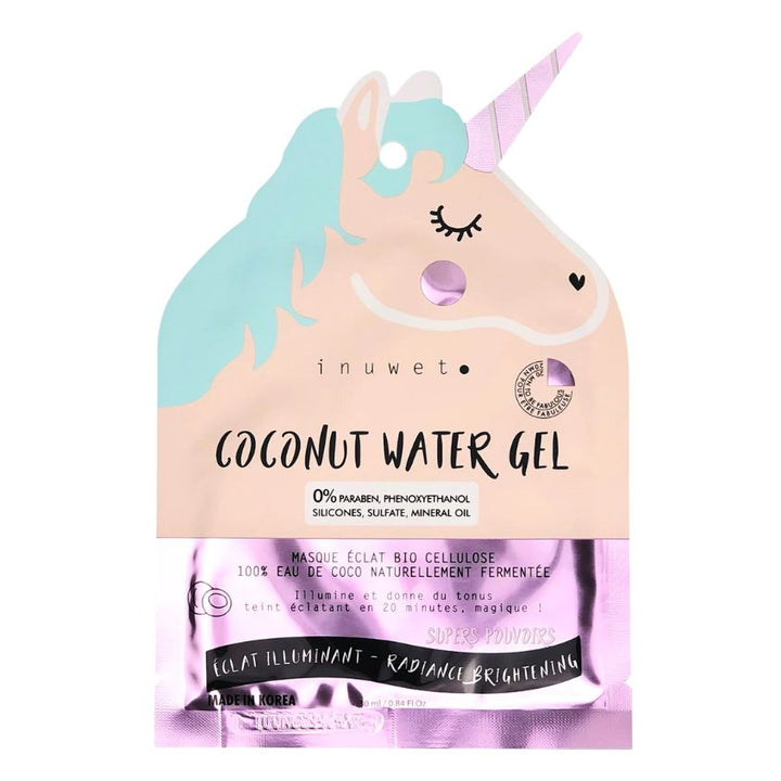 Facial skin care VINMA11 INU UNICORN FACE MASK RADIANCE COCONUT WATER GEL 30ML