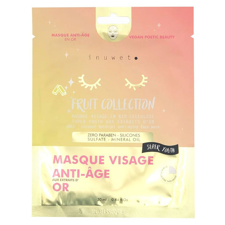 Facial skin care VINMA33 INU FRUIT FACE MASK ANTI AGING  GOLD 30ML