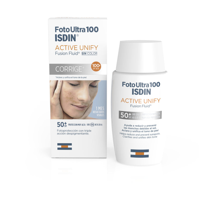 ISDIN FOTO ULTRA 100 ACTIVE SUNSCREEN UNIFY FUSION FLUID NO COLOR 50ML