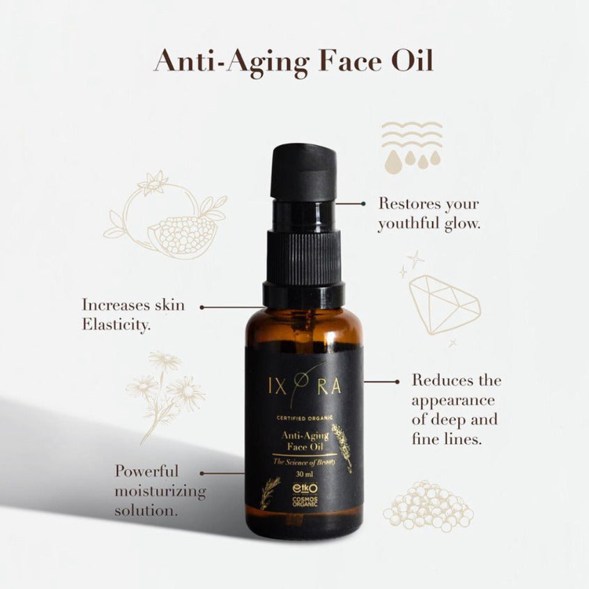 IXORA ANTI AGING FACE OIL 30ML – online store