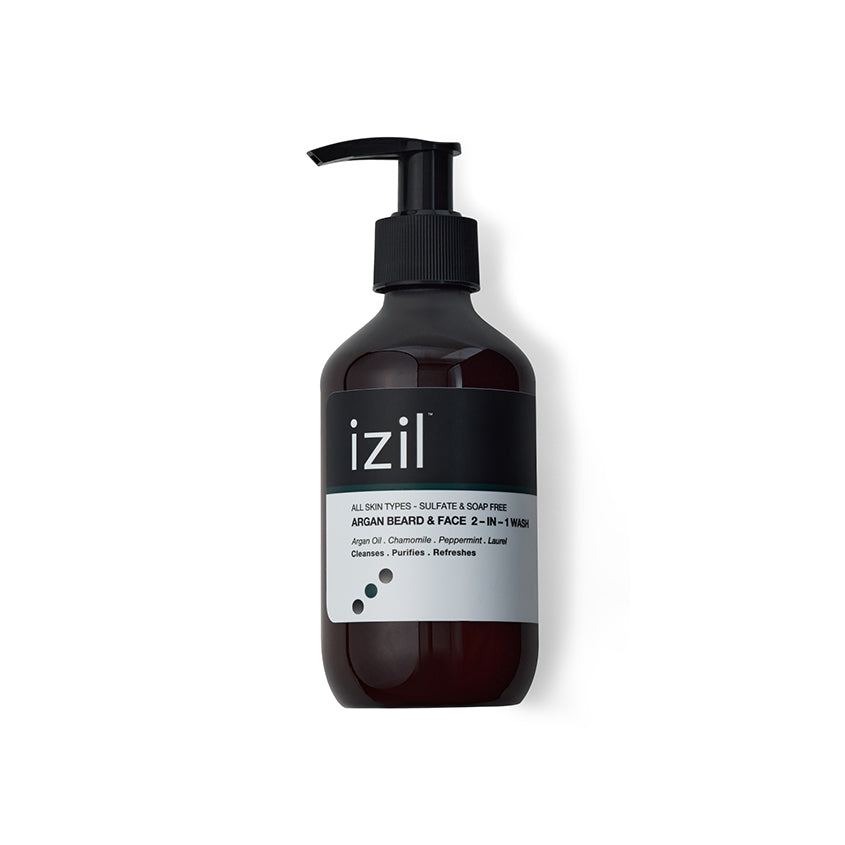 IZIL BEAUTY Argan Beard And Face 2 In 1 Wash