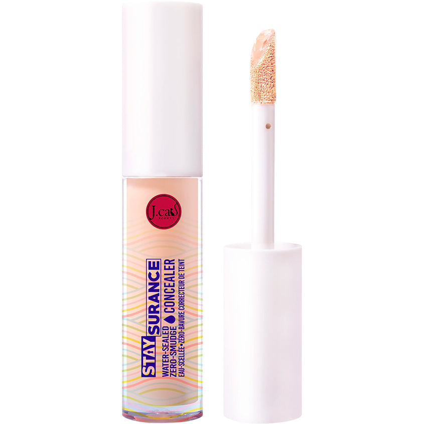 JCAT BEAUTY STAYSURANCE WATER-SEALED/ZERO-SMUDGE CONCEALER 107 CUSTARD 4,8ML – buy online