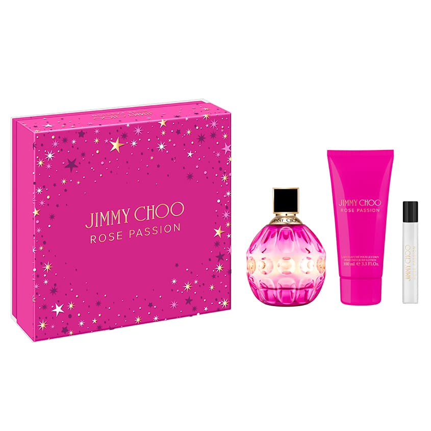 JIMMY CHOO ROSE PASSION SET (EDP 100ML + EDP 7,5ML + BL 100ML)