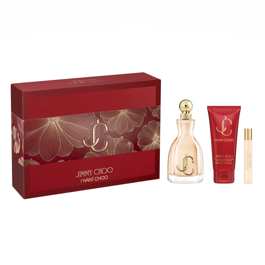 JIMMY CHOO I WANT CHOO SET (EDP 100ML + EDP 7,5ML + BL 100ML)