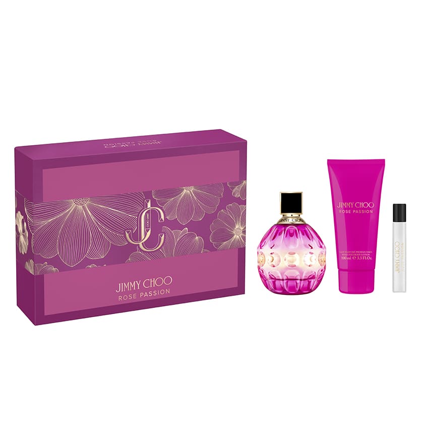 JIMMY CHOO ROSE PASSION SET S1 24 (EDP 100ML + BL 100ML + 7.5ML)