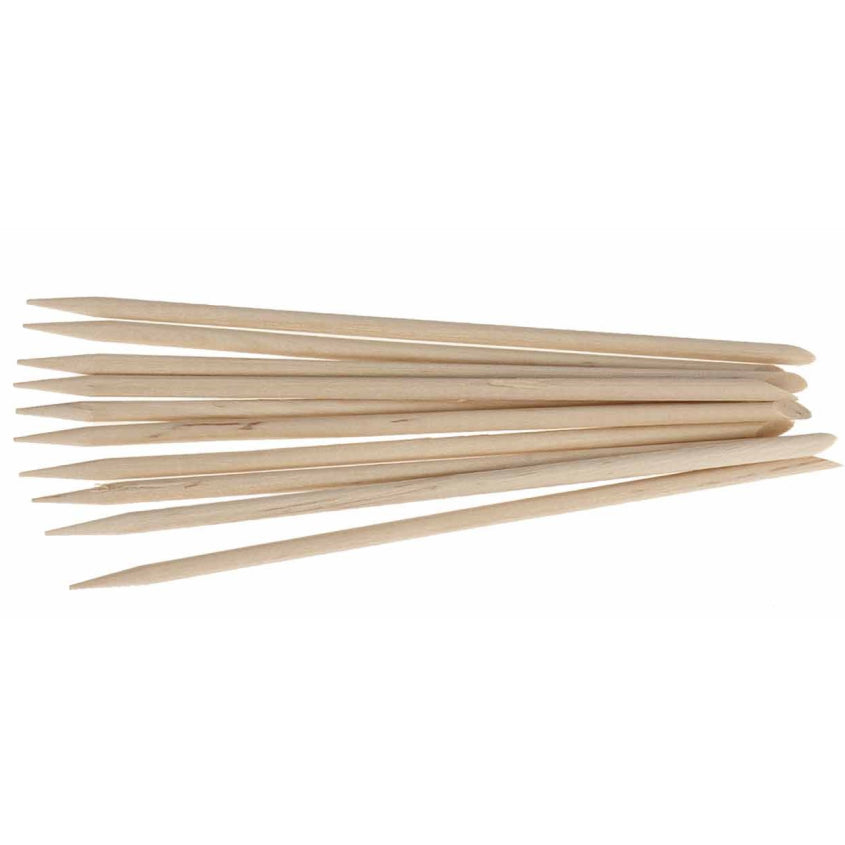 JANEKE CUTICLE PUSHER NAIL STICKS DOUBLE-ENDED IN BIRCH WOOD