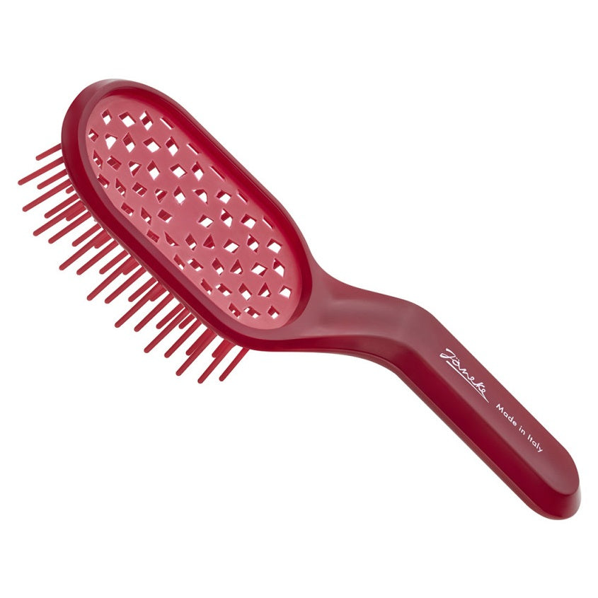 Ventilated Brush for Voluminous Styling Berry-Purple Curvy Bag