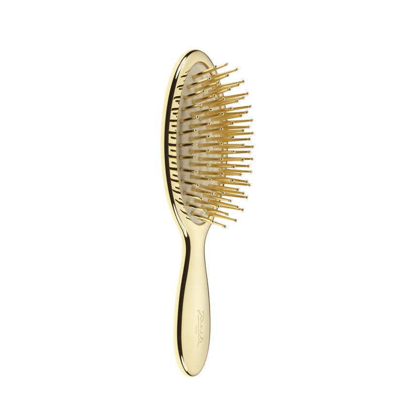 JANEKE Golden pneumatic hair brush for small