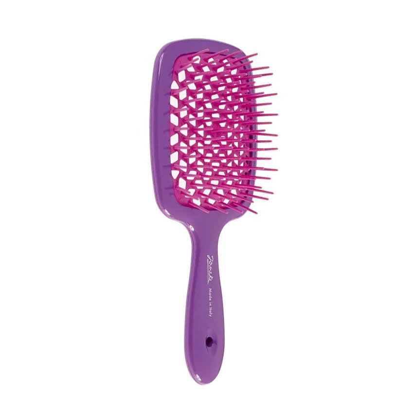 JANEKE SUPERBRUSH VENTED BRUSH WITH SOFT PINS FLUO VIOLA/FUCHSIA