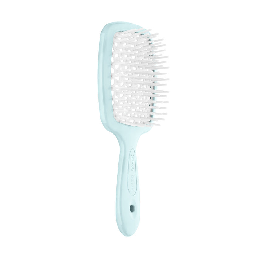 Small Superbrush Vented Brush Compact Version Turquoise Pastel