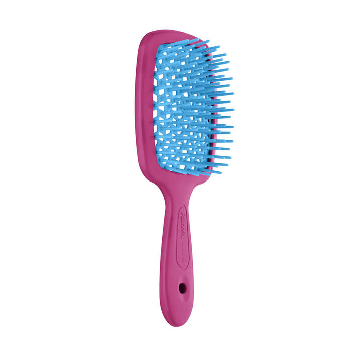 SMALL SUPERBRUSH VENTED BRUSH COMPACT VERSION FLUO FUCHSIA BLUE