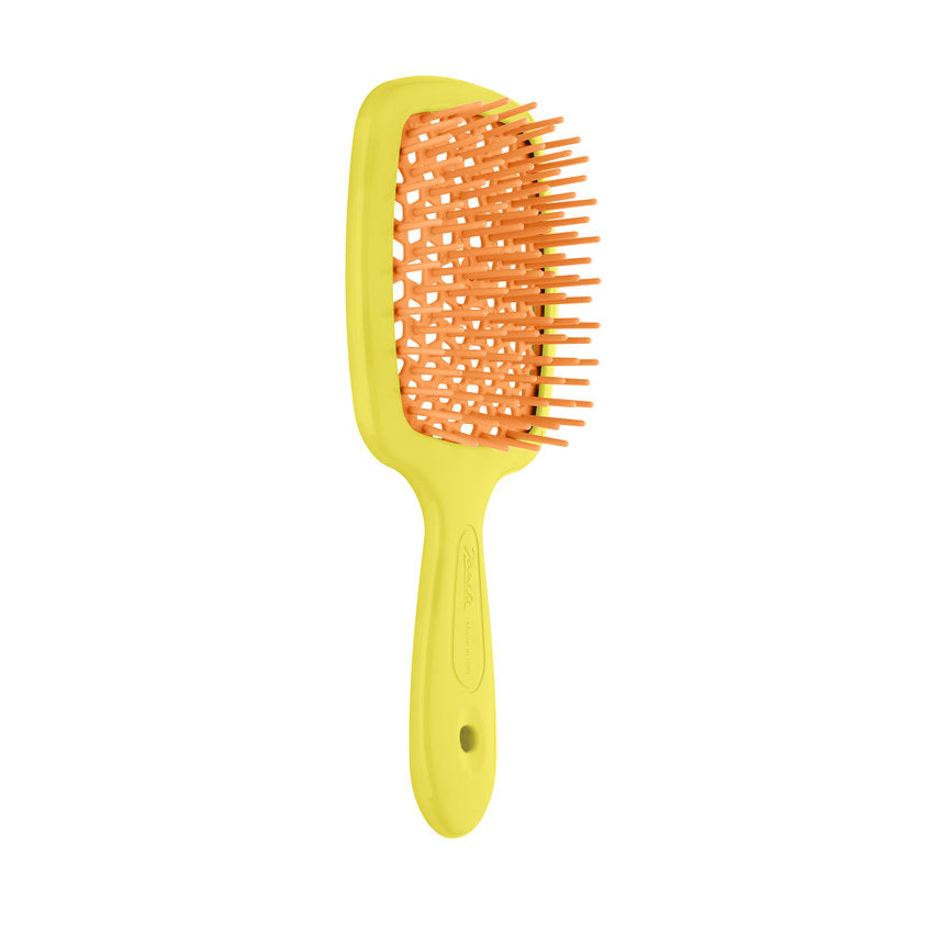 Small Superbrush Vented Brush Compact Version Fluo Yellow Orange
