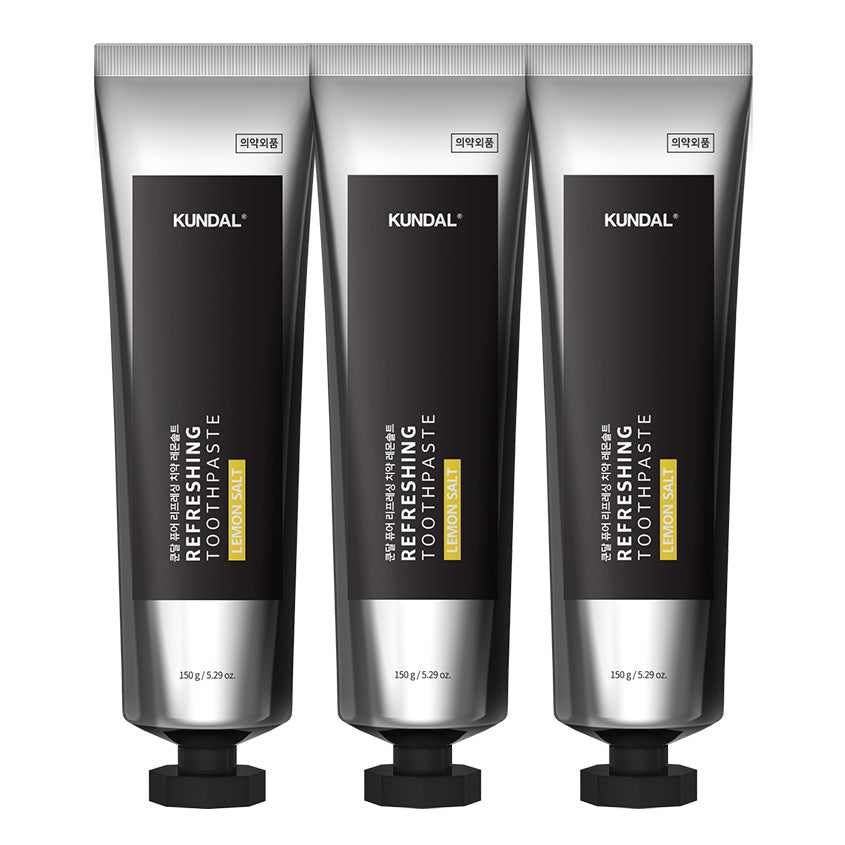 KUNDAL REFRESHING TOOTHPASTE LEMON SALT 3X150G