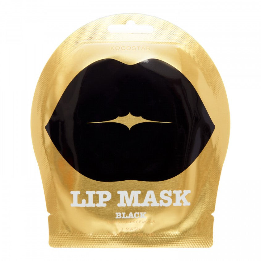 KOCOSTAR HYDROGEL PATCHES FOR LIPS WITH CHERRY FLAVOR (BLACK) 1 PC.