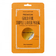 Premium Gold Foil Triple Layer Mask