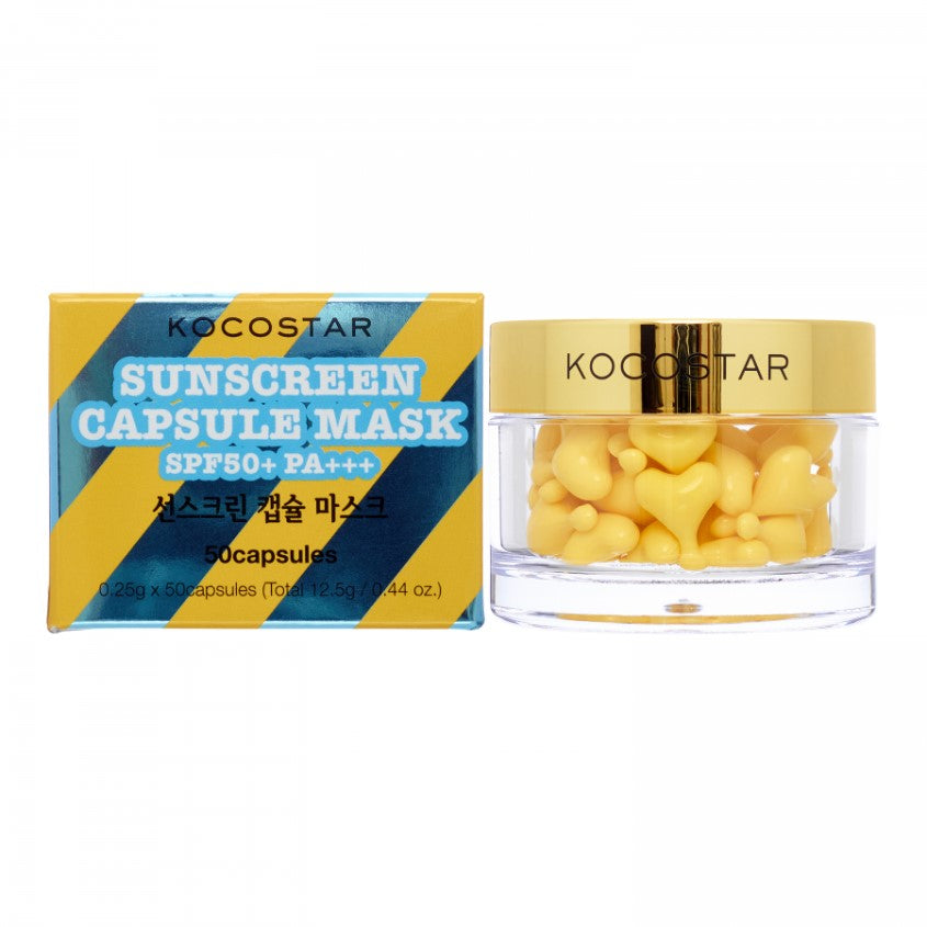 KOCOSTAR SUNSCREEN CAPSULE MASK POUCH TYPE 1JAR : 50 CAPSULE MASKS – buy online
