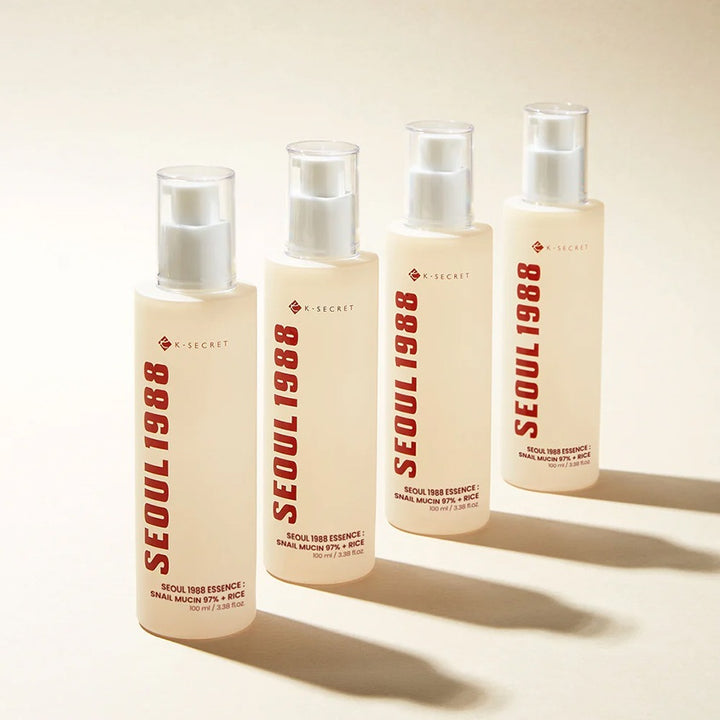 SEOUL 1988 ESSENCE: SNAIL MUCIN 97% + RICE, 100 ML
