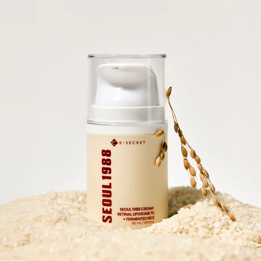 K-SECRET SEOUL 1988 CREAM: RETINAL LIPOSOME 1% + FERMENTED RICE, 50 ML – متجر إلكتروني