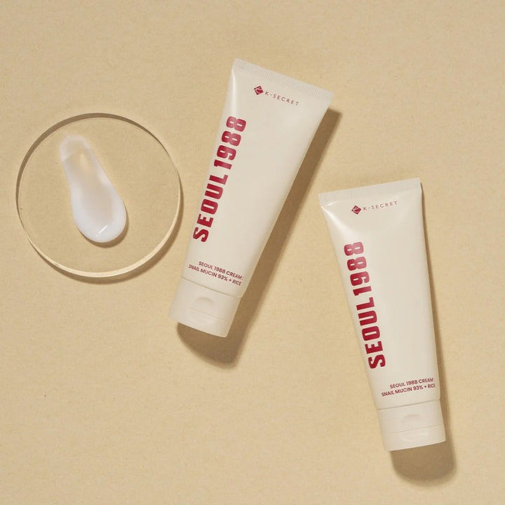 SEOUL 1988 CREAM: SNAIL MUCIN 93% + RICE, 100 ML