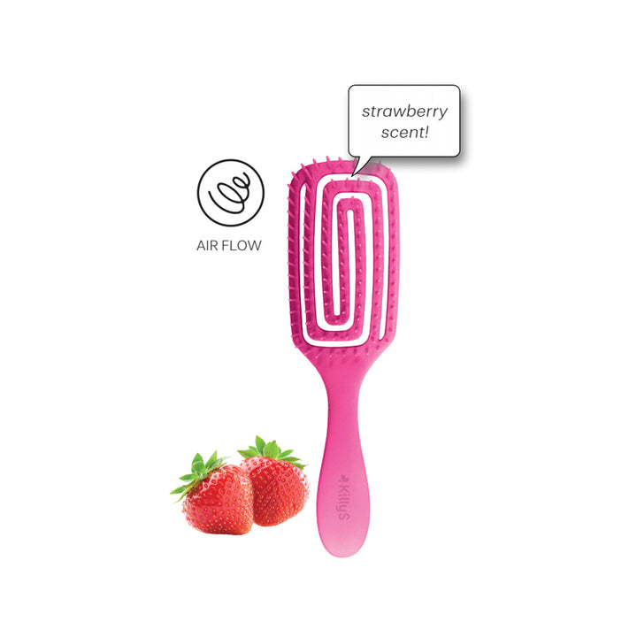 HAIRBRUSH WITH STRAWBERRY SCENT