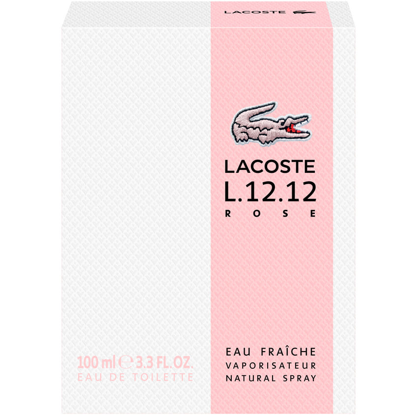 LACOSTE لكوست إل.12.12 روز إيو فريش، إيو دو تواليت سبراي 50 مل – متجر إلكتروني