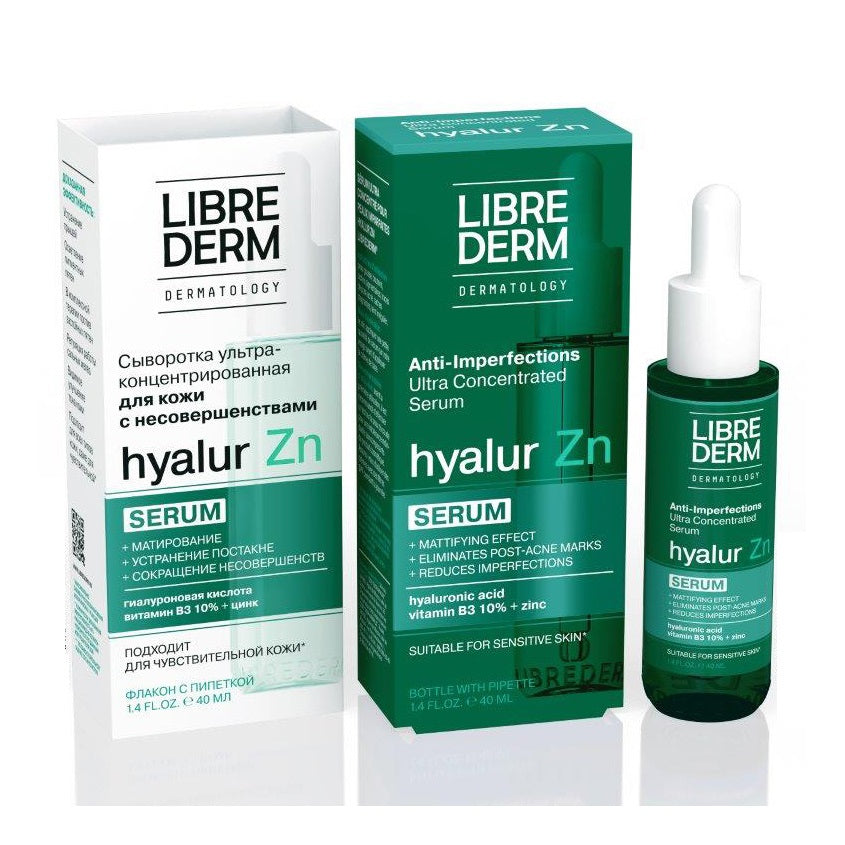 LIBREDERM SERUM ULTRA-CONCENTRATED HYALUR ZN 40 ML – buy online