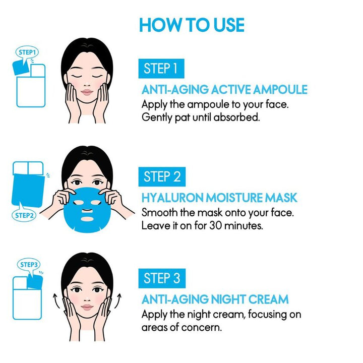 ELLE ANTI AGING HYALURON MOISTURE MASK 27ML