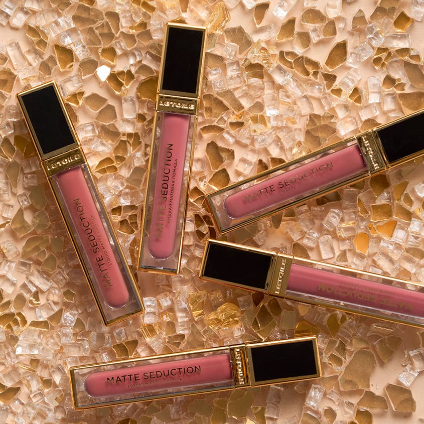 Liquid matte lipstick MATTE SEDUCTION 007 Dahlia Petal, 6 ml