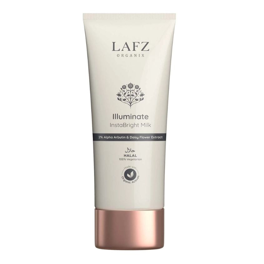 LAFZ ILLUMINATE INSTA BRIGHT MILK TUBE 75 ML ALPHA ARBUTIN Z&DAISY FLOWER EXTRACT