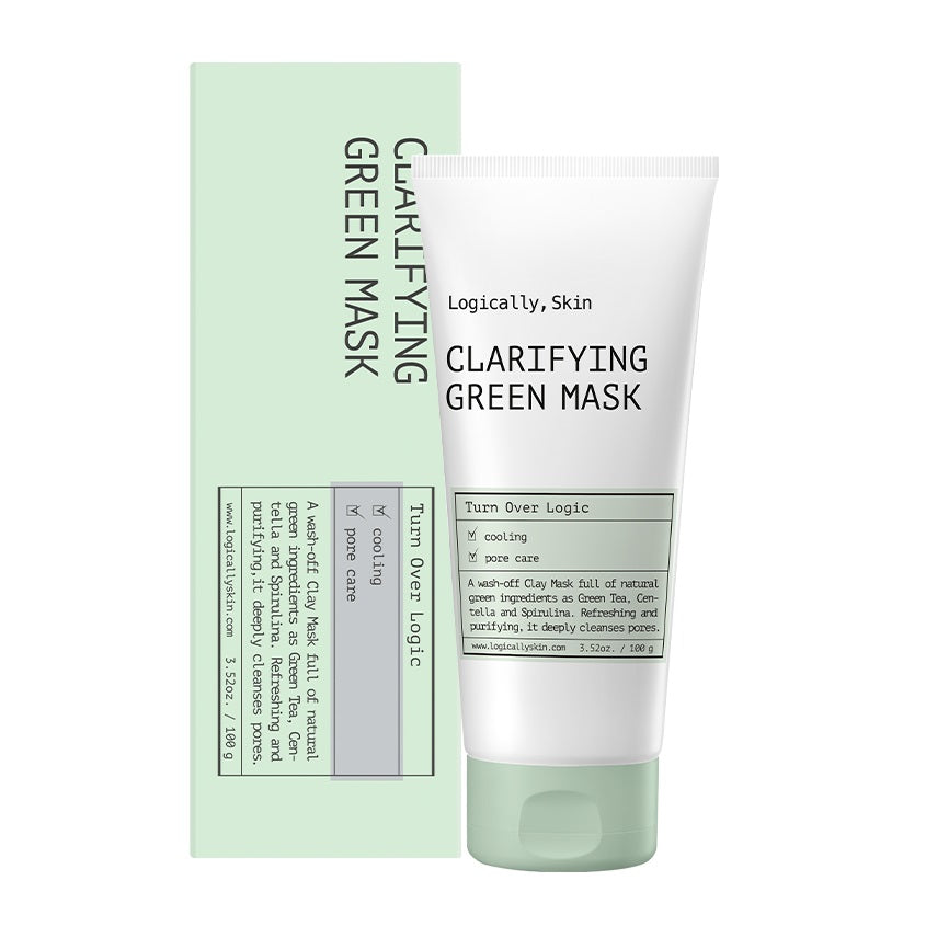 Turn Over Logic Purifying Wash-Off Face Mask with Green Clay