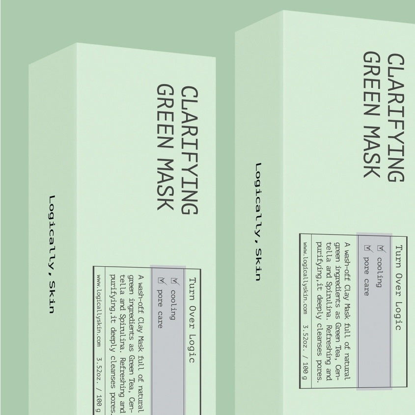 Turn Over Logic Purifying Wash-Off Face Mask with Green Clay