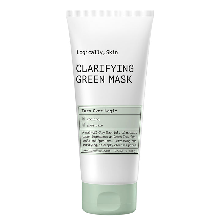 Turn Over Logic Purifying Wash-Off Face Mask with Green Clay