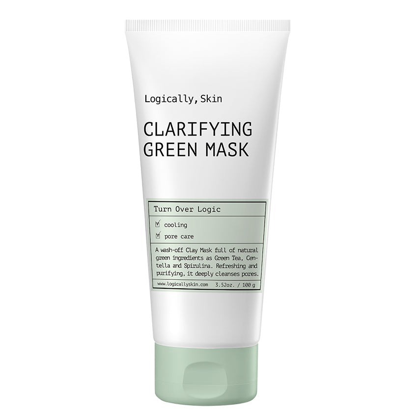Turn Over Logic Purifying Wash-Off Face Mask with Green Clay
