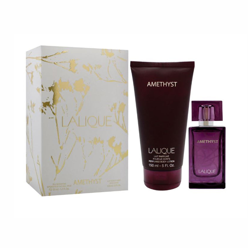 LALIQUE GIFT SET (AMETHYST EDP 50ML+BL 150ML)