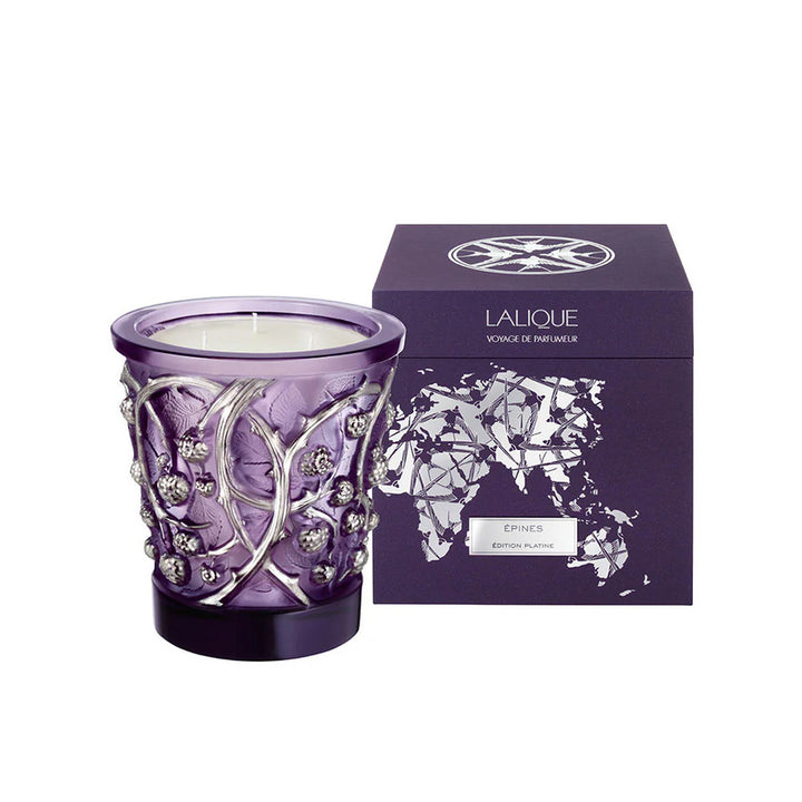 For home CRYSTAL CANDLE VASE EPINES EDTN PLTM LTD 750G
