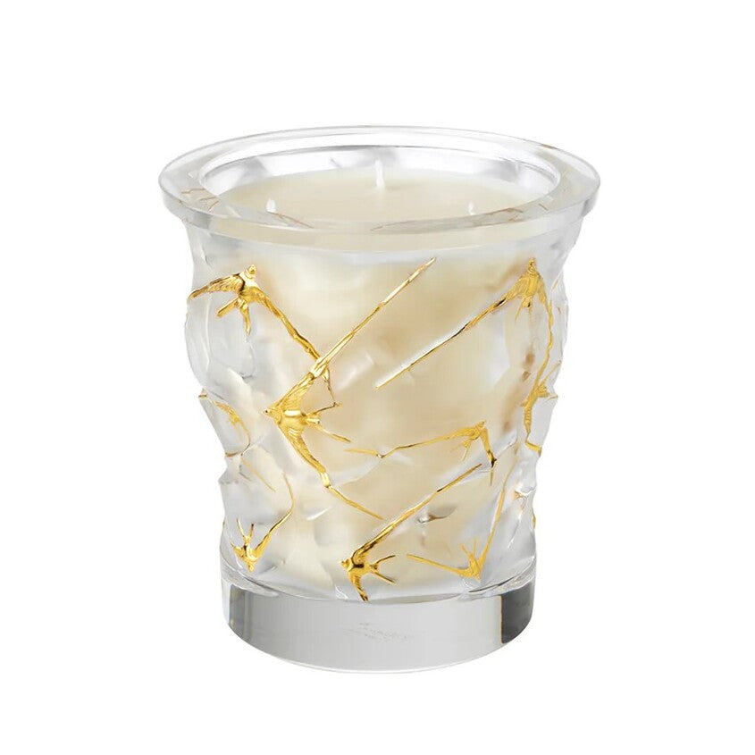 LALIQUE CRYSTAL CANDLE VASE OCEANS LTD EDTN 750G