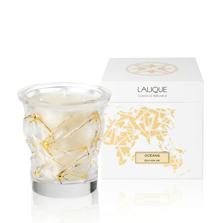 CRYSTAL CANDLE VASE OCEANS LTD EDTN 750G