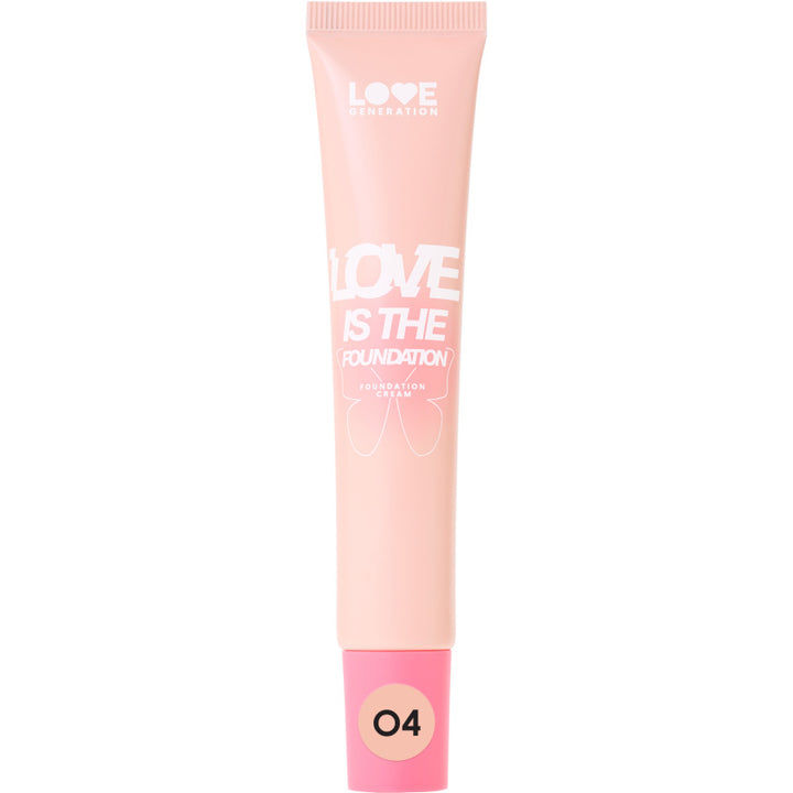 FOUNDATION CREAM LOVE IS THE FOUNDATION TONE 04