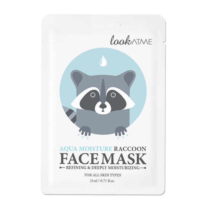 Facial skin care AQUA MOISTURE RACCOON FACE MASK 21ML