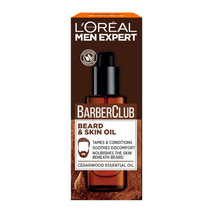 Men Expert Barber Club Long Beard & Skin Oil, Softening with Cedarwood Oil