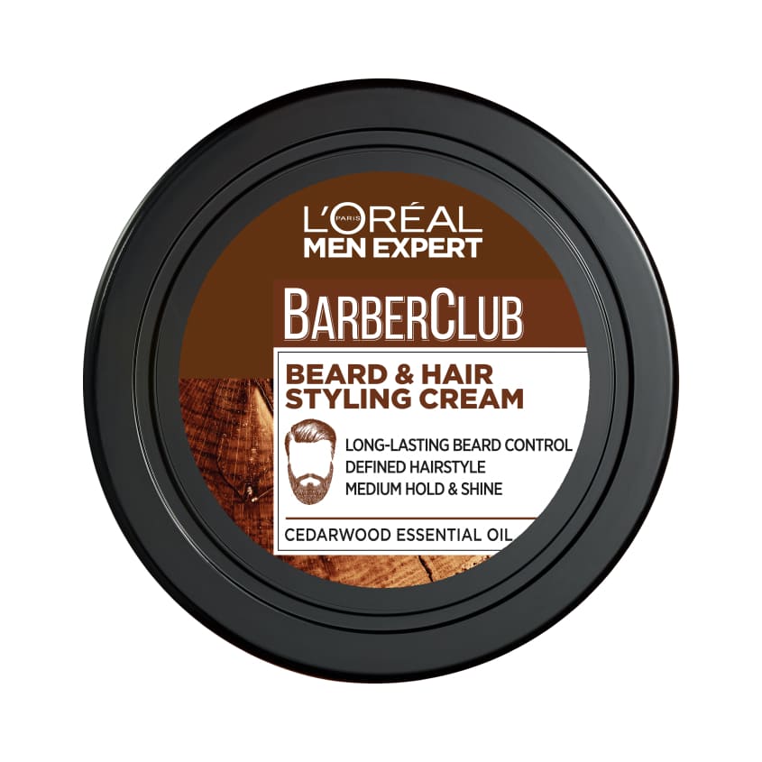 Men Expert Barber Club Beard & Hair Styling Cream with Cedarwood Oil
