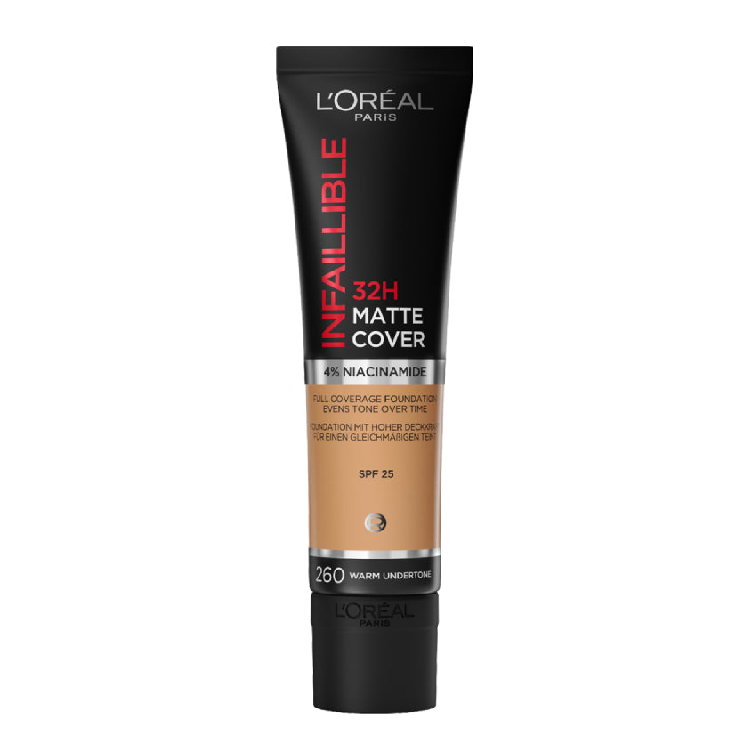 L'ORÉAL PARIS INFALLIBLE MATTE COVER FOUNDATION 260 SOLEI 30ML